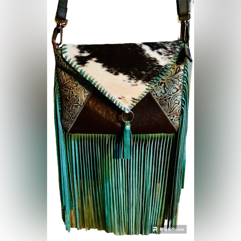 NWOT MYRA BAG EFFERVERSCENCE LEATHER & HAIR ON HIDE BAG